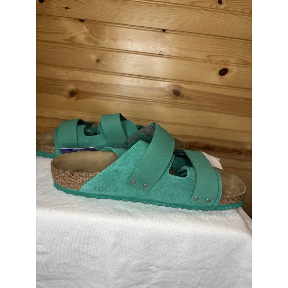 Birkenstock Uji Nubuck Suede Leather Sandal Green EU 43 US 10 (Mens) NWT $150